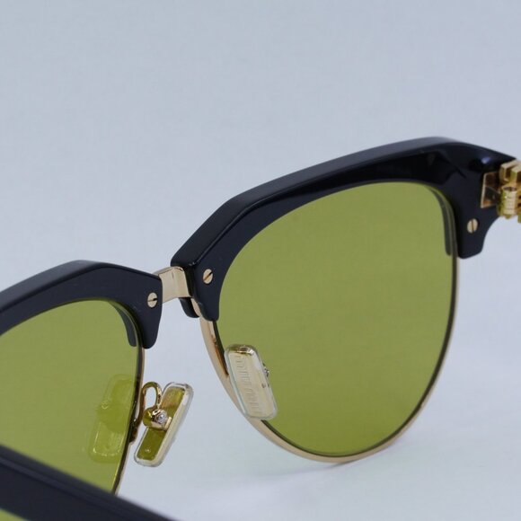 Miu Miu MU09ZS 1AB07O Sunglasses Black Aviator Frame main image 6